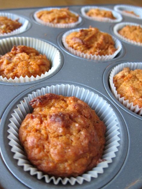 Sweet Potato Muffins Recipe Potato Muffins Recipe, Sweet Potato Muffin Recipe, Bakery Muffins, Veggie Ideas, Potato Muffins, Tin Recipes, Sweet Potato Muffins, Potatoes Recipes, Holiday Sweets