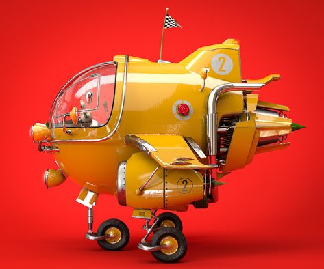 ArtStation - SCI FI VINTAGE SPACESHIP, Nicolas Buzeki Airplane Prop, Sci Fi Vintage, Vintage Spaceship, Tomcat F14, Cartoon Airplane, Illustrations Art, Space Toys, Spaceship Design, 3d Modelling