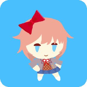 Doku Doki Literature Club, Ddlc Gif, Ddlc Logo, Sayori Ddlc Icon, Ddlc Memes, Sayori Ddlc, Wholesome Pictures, Anime Pixel Art, Doki Doki