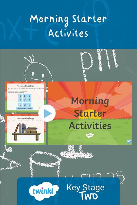 Take a look at this! There are 181 morning starters that are perfect for use on a morning or at any point during the day and there are enough starters for one every day for a year! #teaching #ks2 #twinkl Key Stage 2, Morning Activities, Challenges Activities, During The Day, The School, School Year, A Year, Every Day, The Day