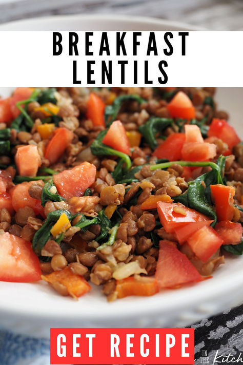 breakfast lentils, lentil breakfast bowl, lentils for breakfast, keto lentil recipes Lentils Spinach Recipe, How To Eat Lentils, Lentil Bowls Healthy, Red Lentil Breakfast Recipes, Breakfast Lentil Recipes, Lentils For Breakfast, Lentil Smoothie, Lentil Breakfast Recipes, Breakfast Beans Recipe