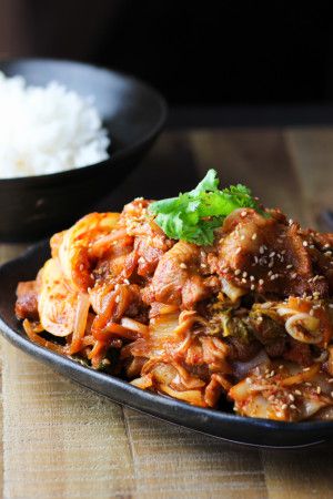 Pork Belly and Kimchi Easy Pork Belly, Kimchee Recipe, Kimchi Pork, Korean Pork Belly, Korean Pork, Pork Belly Recipes, Kimchi Recipe, Korean Dishes, Easy Pork