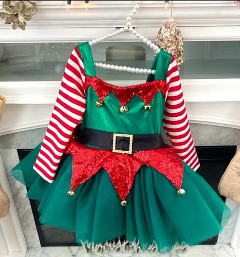 this listing is for the dress only Fully lined! Christmas Elf Costume Diy, Christmas Elf Dress, Diy Elf Costume, Christmas Elf Costume, School Costume, Elf Dress, Christmas Elf Doll, Santa Dress, Kids Tutu