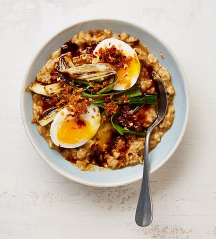 From chickpeas to savoury porridge: Yotam Ottolenghi's thrifty recipes | Food | The Guardian Thrifty Recipes, Braised Chickpeas, Oat Porridge, Soy Butter, Crumb Recipe, Ottolenghi Recipes, Lime Rice, Yotam Ottolenghi, The Barber