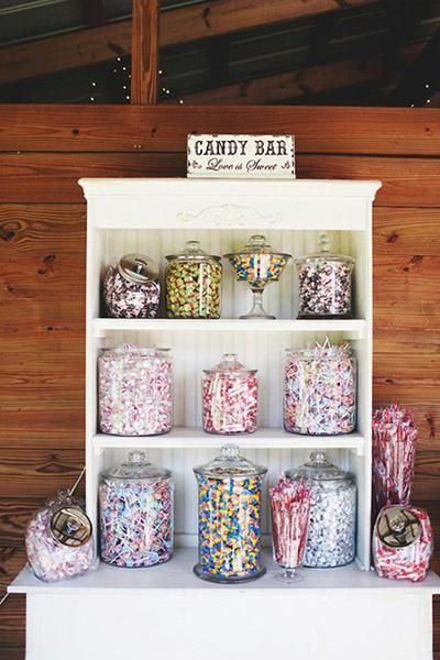 Top 8 Dessert Bar Ideas - Save-On-Crafts Bar Display Ideas, Vintage Wedding Candy Bar, Home Ideas Decoration, Vintage Candy Bar, Vintage Candy Bars, Candy Bar Wedding, Paper Party Decorations, Bar Display, Bar Station