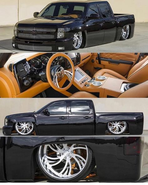 Chevy Trucks Lowered, 4 Door Trucks, Silverado Crew Cab, Slammed Trucks, Rv Furniture, Bagged Trucks, Lowrider Trucks, Dropped Trucks, Dually Trucks