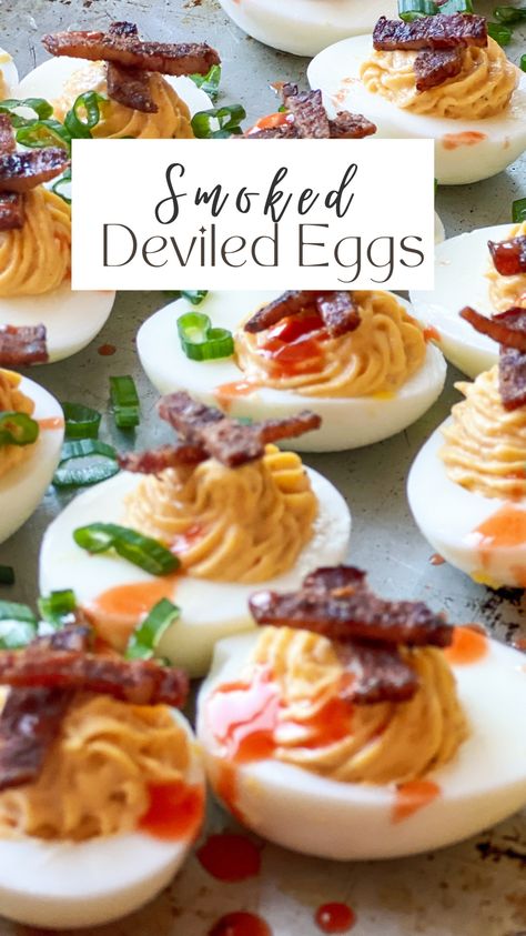 Bbq Deviled Eggs, Bacon Candy, Eggs Deviled, Smoked Deviled Eggs, Bbq Foods, Egg Calories, Bbq Chips, Whiskey Cake, Bacon Deviled Eggs