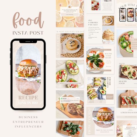 Food Instagram Post, Healthy Food Instagram, Instagram Feed Layout, Food Template, Food Instagram, Clam Recipes, Food Content, Star Food, Social Media Templates