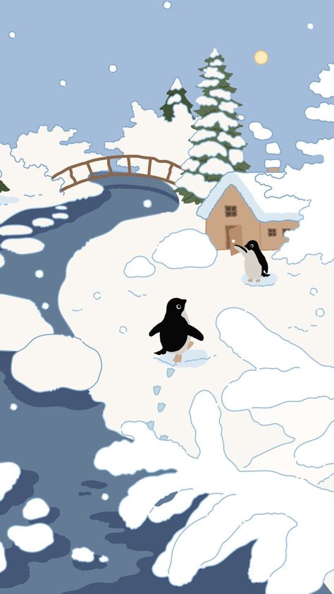 Penguin Background Wallpapers, Penguin Christmas Wallpaper, Penguin Cartoon Wallpaper, Penguin Phone Wallpaper, Wallpaper Penguin, Penguins Wallpaper, Penguin Wallpaper, Christmas Wallpaper Iphone Cute, Winter Cartoon