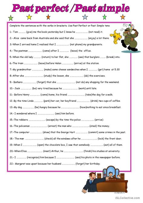 PAST PERFECT vs PAST SIMPLE: English ESL worksheets pdf & doc Simple Past Tense Worksheet, Past Tense Worksheet, Past Continuous, Simple Past, Simple Past Tense, Past Simple, Simple Present, Perfect Tense, Teaching English Grammar