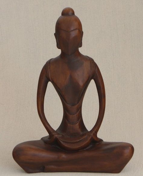 Meditation art statues☸️ Abstract Statue, Praying Woman, Yoga Woman, Buddha Groove, Wood Buddha, Woman Yoga, Ganesh Photo, Meditation Art, Diy Bottle Crafts