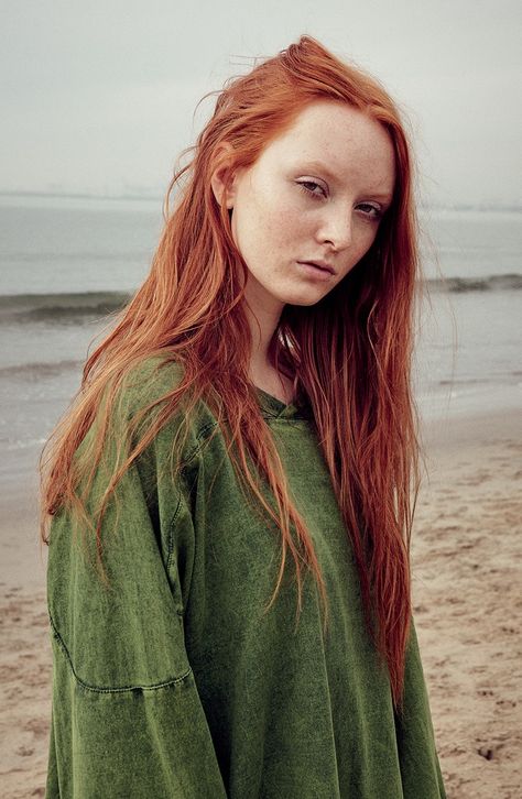 Strand Shoot, Sofia Sanchez, Susan Winget, Amanda Smith, Color Harmony, Ginger Hair, Soft Grunge, Beach Babe, Fashion Stylist