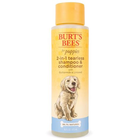 Burt's Bees for Dogs 2 in 1 Dog Shampoo & Conditioner, Puppy Supplies, Burts Bees Dog Grooming Supplies, Tearless Dog Shampoo Best Dog Shampoo, Natural Dog Shampoo, Puppy Shampoo, Natural Pet Care, Dog Conditioner, Natural Conditioner, Food Dog, Dog Grooming Supplies, Shampoo Brush