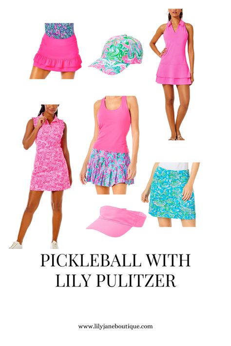 These pieces from lily pulitzer are perfect when you want to look stylish on the pickleball court! #pickleball #lilypulitzer Pickleball Outfits For Women Over 50, Womens Pickleball Outfits, Pickleball Outfits For Women, Outfits For Women Over 50, Golf Attire Women, Pickleball Court, Pickle Ball, Golf Attire, Outfits For Women