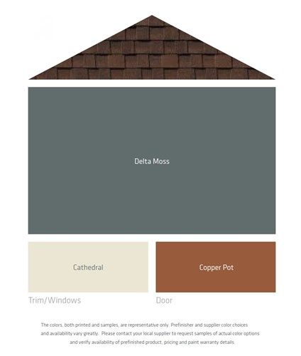 Fresh Color Palettes for a Brown Roof | LP SmartSide Brown Roof Houses, Brown Roofs, Exterior Color Palette, House Paint Color Combination, House Colours, Brown Roof, Exterior House Paint Color Combinations, Exterior House Color, Craftsman Exterior