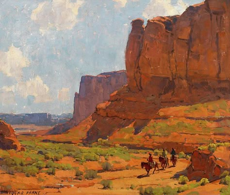 Edgar Payne, Master Studies, Master Paintings, Landscape Products, A3 Poster, Southwest Art, Red Rocks, A4 Poster, Western Art