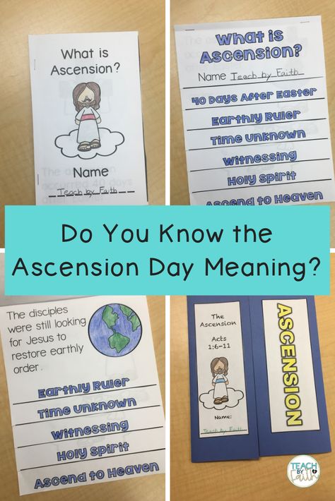 ascension-day-meaning Ascension Day Activities For Kids, Ascension Craft For Kids, Ascension Day Crafts For Kids, Ascension Craft, Ascension Thursday, What Is Ascension, Youth Ministry Lessons, Ascension Of Jesus, Ascension Day