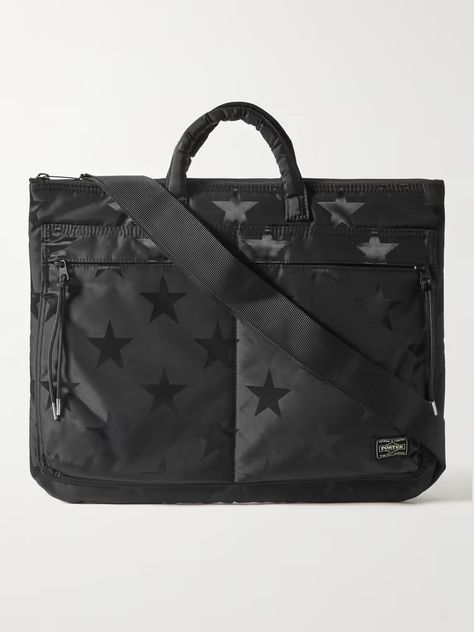 Bags | Porter-Yoshida and Co | MR PORTER Messenger Bag For Men, Porter Yoshida, Bags For Men, Messenger Bag Men, Mens Style, Black Star, Black Nylons, Mr Porter, Messenger Bag