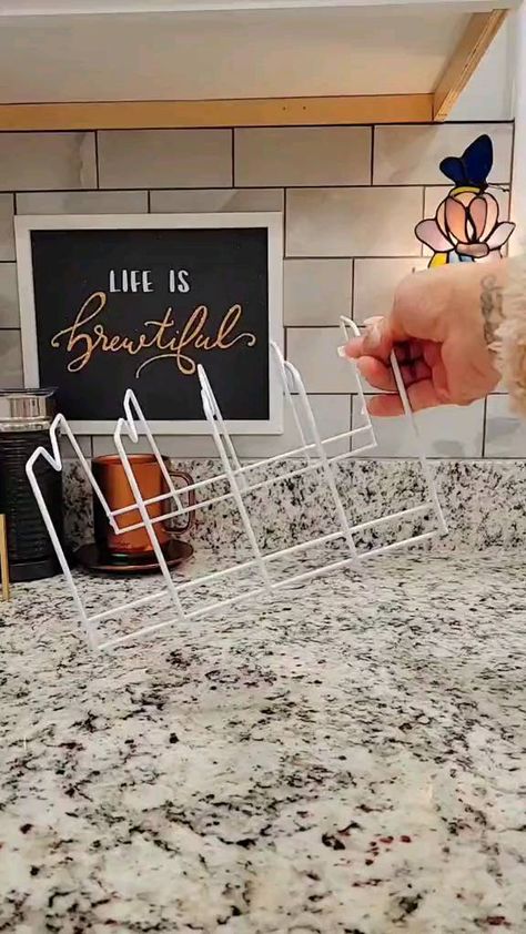 capture_india on Instagram: Let's try this again... Part 1 of Dollar tree dish rack hack #organizinghacks #dollartreehacks #professionalorganizer Dollar Tree Dish Rack Ideas, Dish Rack Diy, Dollar Tree Plates, Plate Organizer, Plate Shelves, Dollar Tree Hacks, Dish Rack, Metal Rack, Dish Racks