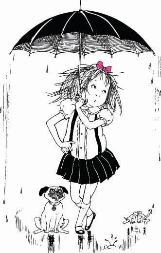 when it rains Skipperdee, Weenie and I like to go to Central Park and jump in the puddles Eloise At The Plaza Illustrations, Eloise Tattoo, Eloise Plaza, Kay Thompson, Plaza Princess, Eloise At Christmastime, Eloise At The Plaza, Hilary Knight, Cartoon Family