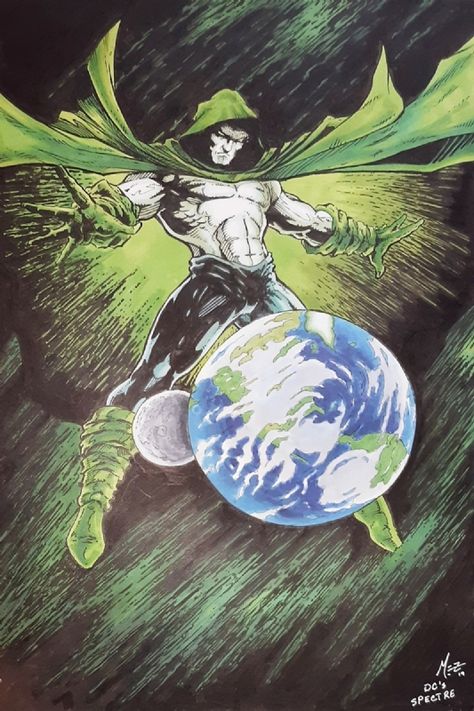 The Spectre Comic Art Spectre Dc, Hulk Sketch, Raven Artwork, Silk Spectre, The Spectre, Justice Society Of America, Batman Poster, Classic Comic Books, Splash Page