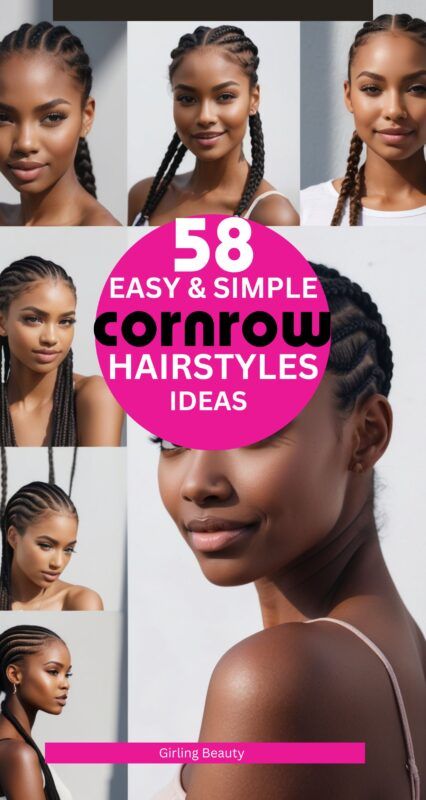 Copy of simple cornrow ideas 1 Cornrow Crown Braid, Braided Hairstyle On Natural Hair, Easy Braided Protective Styles, 3 Layer Cornrow Hairstyles, Large Cornrow Hairstyles, Corn Rolls Natural Hair, How To Do Cornrows With Extensions, Quick Cornrow Hairstyles For Black Women, Ombre Cornrows Braids