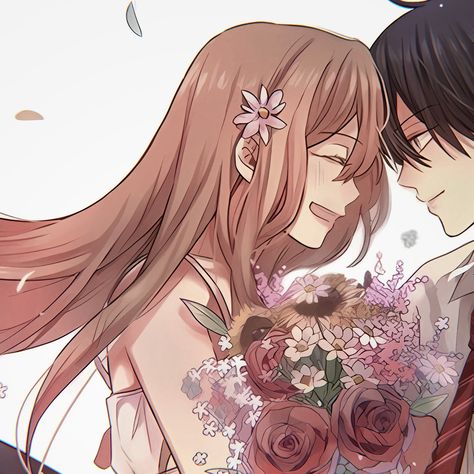 Wedding Anime Matching Pfp, Matching Pfp Wedding, Wedding Matching Pfp, Matching Pb, Matching Dps, Couple Profil, Couple Pfps, Ava Couple, Anime Wedding