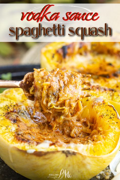 Vodka Sauce Spaghetti Squash Boats Spaghetti Squash Vodka Sauce, Vodka Spaghetti Squash, Spaghetti Squash Boat, Vodka Sauce Recipe, Holiday Baking Recipes, Vodka Sauce, Spaghetti Squash Recipes, Delicious Vegetables, Easy Pasta Recipes