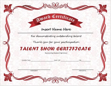 Talent Show Award Certificate DOWNLOAD at http://certificatesinn.com/talent-show-award-certificates/ Nursing School Scholarships, Kids Talent, Award Template, School Assemblies, Microsoft Office Word, Nursing Schools, Awards Certificates Template, Nursing School Studying, Office Word