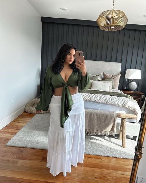 Curvy Summer Outfits, Mid Size Outfits, Cancun Outfits, Summer Outfits Curvy, Look Boho Chic, Cute Vacation Outfits, Plus Size Summer Outfits, Look Plus Size, Earthy Outfits