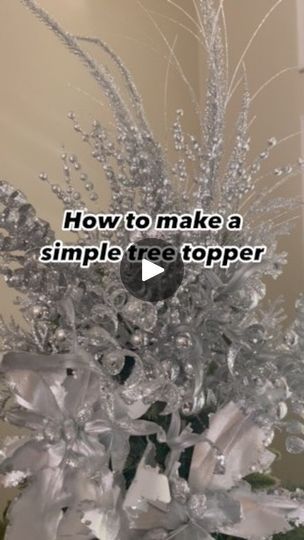 3.6K views · 1.2K reactions | It just takes a few steps to make a simple Christmas tree topper. Start with a few large stems, then layer in a few different types of picks varying in texture and size.  Attach them together using floral wire. The final step is placing it on the top of your tree using wire or a zip tie to hold it in place 🤍🎄. . . . . . . . .#holidayinspo #christmasinspo #christmastips #ohchristmastree #christmastreegoals #diychristmas #treetop #treetopper #diyholiday #christmasstar #christmasreels #ksforeverdesigns | Keri Collins & Suzanne Higgins | Scott Dugdale · Holiday Bells Floral Christmas Tree Topper, How To Use Christmas Tree Picks, Christmas Tree Topper With Picks, Floral Tree Topper, Christmas Tree Pick Toppers, Picks In Christmas Tree, How To Make A Tree Topper With Picks, Adding Picks To Christmas Tree, Christmas Tree With Picks