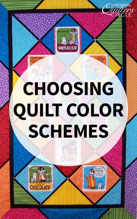 In this article we will look at several very common quilt color schemes that always seem to work. By examining them we can learn why and how they work so that we might use the principles in our own work. Quilt Color Schemes, Quilting Tricks, Colourful Quilts, Fabric Shelf, Quilt Colors, Beginning Quilting, Sew Quilt, Quilt Tips, Sewing Quilts