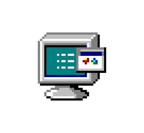 Old Computer Icons Png, Old Internet Icons, Computer Icon Design, Old Microsoft Icons, Pixel Png Icon, Old Computer Icons, Pixel Icons For Apps, Pixel Homescreen, Old Windows App Icons