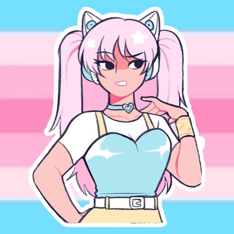 Trans Female Oc, Gender Transformation Art, Mtf Trans Aesthetic, Gender Memes, Girly Artwork, Trans Art, Pride Art, Lgbtq Funny, Online Comics