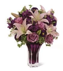 Vase Arrangements - The FTD Garden Terrace Bouquet by Vera Wang  - 15-S4 Ftd Flowers, Purple Ideas, Flowers For Spring, Dark Purple Flowers, Send Flowers Online, Mother's Day Flowers, Online Flower Shop, Cheap Flowers, Flowers And Gifts