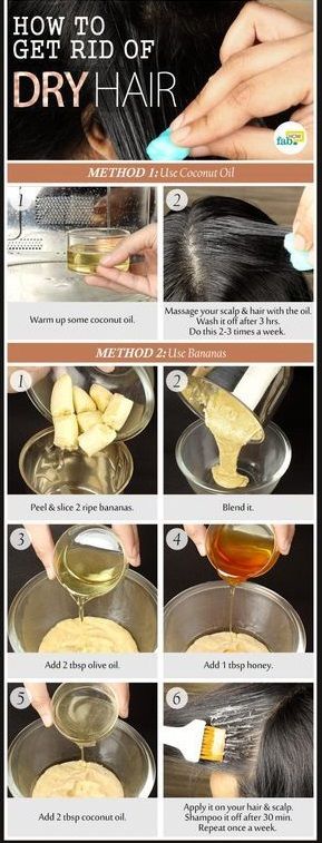 HOW TO GET RID OF DRY HAIR Rough Hair, Dry Natural Hair, Homemade Hair Products, Hair Remedies, Natural Hair Tips, Brittle Hair, Hair Scalp, Hair Repair, Hair Care Tips