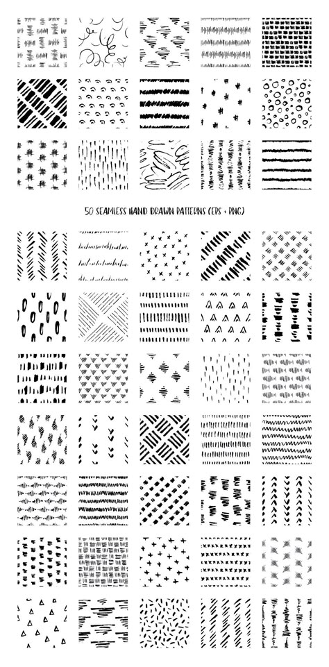 50 Hand Drawn Pen & Ink Patterns by DESIGN BY nube on @creativemarket Ink Patterns, 카드 디자인, Abstract Illustration, Hand Drawn Pattern, Zentangle Patterns, Doodle Patterns, Pen Ink, Mark Making, Pattern Drawing