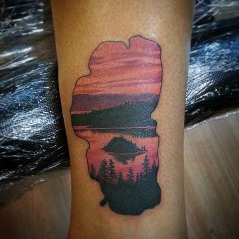 Tattoo Tahoe Tattoo Ideas, Lake Tahoe Tattoo, Tahoe Tattoo, Peak Tattoo, Shane Tattoo, Lake Tattoo, Time Tattoos, Ink Ideas, Cover Up Tattoos