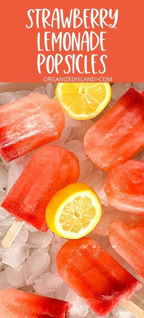 Real Fruit Popsicles, Sugar Free Popsicles, Lime Popsicles, Lemonade Popsicles, Strawberry Popsicles, Summer Popsicles, Fruit Popsicles, Scratch Recipes, Strawberry Lime