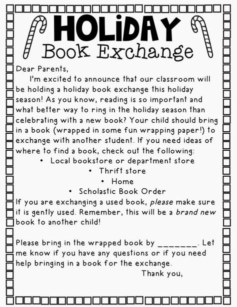 Holiday Book Exchange Holiday Book Exchange, Teaching Holidays, Christmas Teaching, Book Exchange, Holiday Classroom, Christmas Kindergarten, Holidays Around The World, Christmas School, Preschool Christmas