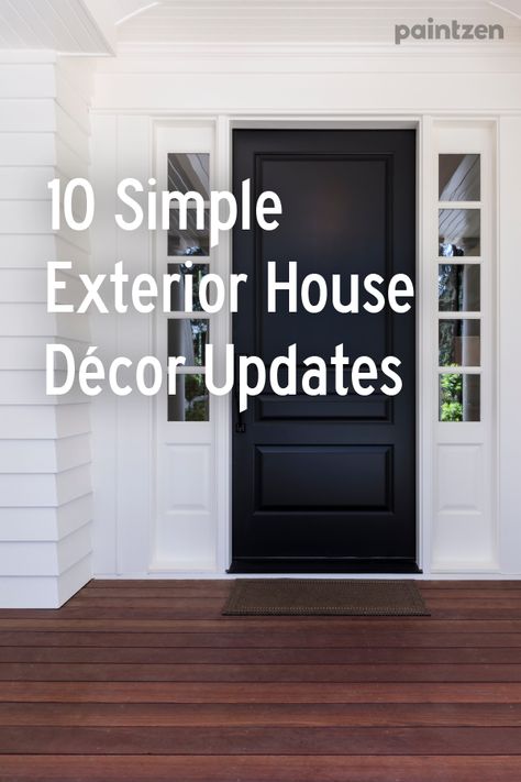 Easy House Exterior Updates, How To Make A Plain House Exterior Look Better, How To Make Outside Of House Look Better, How To Update Exterior Of House, Inexpensive Exterior Home Updates, How To Add Character To Exterior Of Home, Easy Ways To Make Your House Look Better, Updating Outside Of House, Update Home Exterior