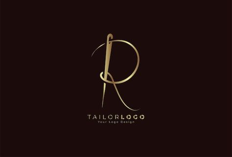 Logo For Tailor, Dressmaking Logo, Thread Logo Design, Needle And Thread Logo, Needle Logo Design, Needle Logo, Tattoo Logo Design, Tailor Logo Design, Thread Logo