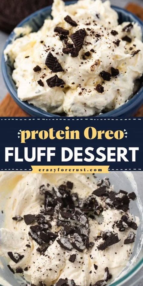 Oreo Fluff Salad, Protein Oreo, Oreo Fluff Dessert, Sweet Dips Recipes, Sweet Dip, Cheesecake Desserts Recipes, Cool Whip Desserts, Oreo Fluff, Fluff Salad