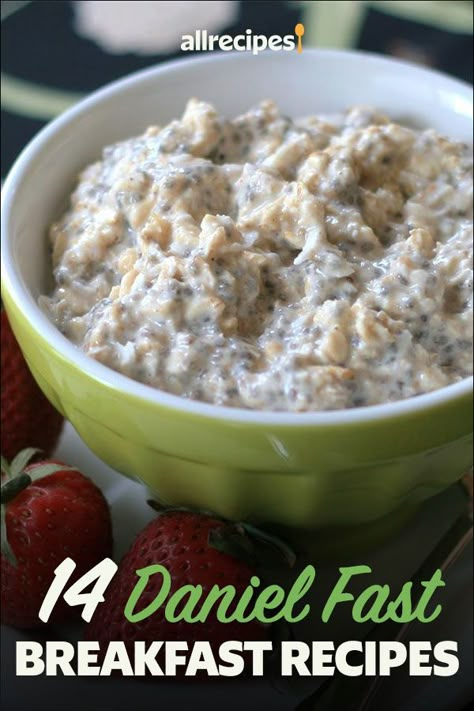 Breakfast For Daniel Fast, Smoothies For Fasting, Daniel Fast Approved Food List, Daniel Fast Overnight Oats Almond Milk, Daniel Fast Asian Recipes, Daniel’s Fast Meal Ideas, 10 Day Daniel Fast Meal Plan, Daniel Plan Breakfast Ideas, Unleavened Bread Recipe Daniel Fast