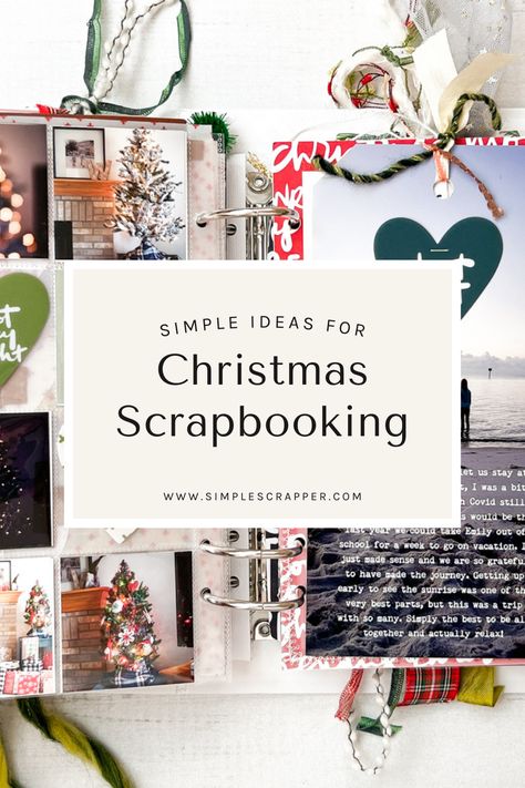 Simple Ideas for Christmas Scrapbooking December Daily 2024, Holiday Scrapbook Ideas, December Daily Printables, December Daily Ideas Inspiration, Christmas Scrapbook Ideas, Photo Book Inspiration, December Days, Holiday Chaos, Christmas Mini Albums