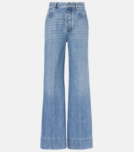 High-rise wide-leg jeans High Rise Wide Leg Jeans, Bottega Veneta Intrecciato, Tall Women, Wool Blend Sweater, Color Name, Luxury Women, Wide Leg Jeans, Bottega Veneta, Designing Women