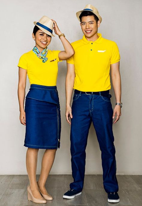 Air Pacific. Cuba Cebu Pacific Flight Attendant, Flight Attendant Uniform Fashion, Flight Attendant Costume, Air Hostess Uniform, Airline Attendant, Modern Filipiniana Dress, Cebu Pacific, Airline Uniforms, Filipiniana Dress