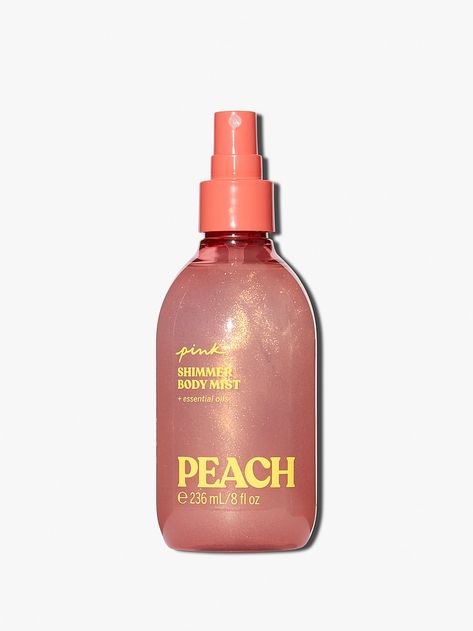 Buy Shimmer Peach Body Mist - Order Fragrances online 5000009679 - Victoria's Secret US Freetime Activities, Peach Scent, Shower Skin Care, Summer Scrapbook, Pretty Skin Care, Perfume Scents, Shimmer And Shine, Perfume Lover, Bath And Body Care