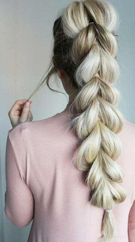 Luxyhair.com Diy Hair Updos, Pull Through Braid, Braid Hairstyle, Types Of Braids, Easy Braids, Undercut Hairstyles, Braided Hairstyles Easy, Trending Hairstyles, Braids For Long Hair