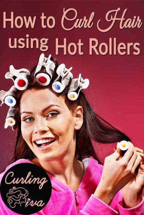 How To Use Hot Rollers Medium, Hot Roller Tutorial, Hot Rollers For Medium Hair, Layered Hair Curly, Rollers On Short Hair, Medium Length Hair Layered, Roller Tutorial, Hot Roller Curls, Using Hot Rollers